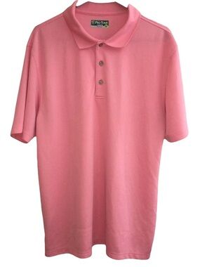 Men's Pink Polo Shirt - Classic Short Sleeve